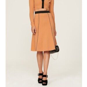 Victor Glemaud Women’s Knit A Line Skirt Tan Size M Business Casual Workwear